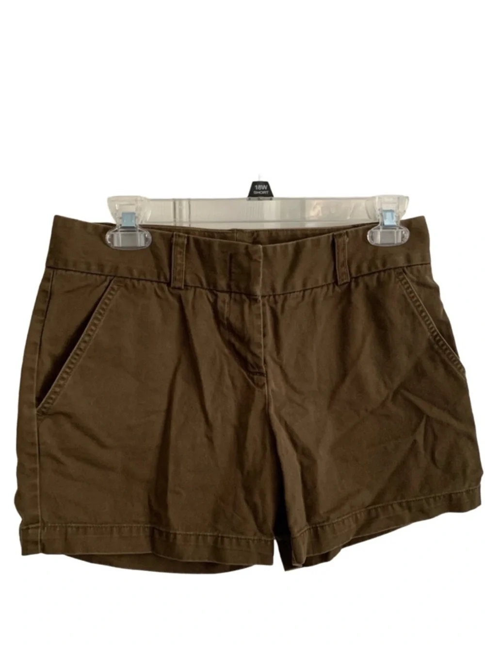 J CREW Women’s Bronze Brown Wash Jean Low Fit Chino Shorts Size: 2